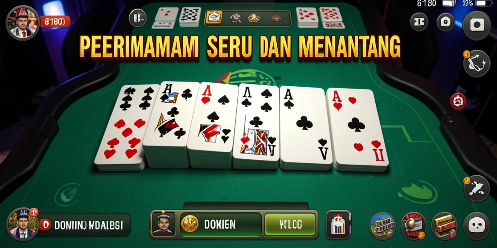Tampilan menarik dari gameplay Domino di 8180.