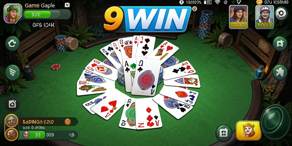 Screenshot gameplay Gaple yang seru dan interaktif di 9WIN.