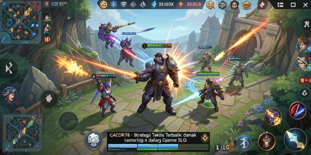 Tampilan menawan dari gameplay strategi dalam CACOR78.