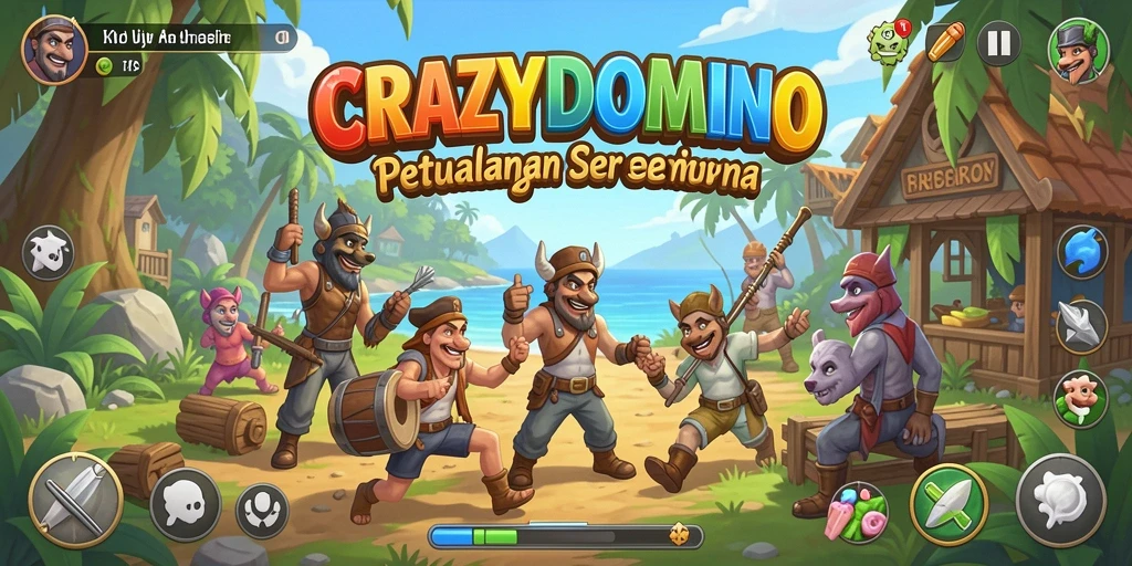 Gameplay open world seru dari CRAZYDOMINO yang mengasyikkan.