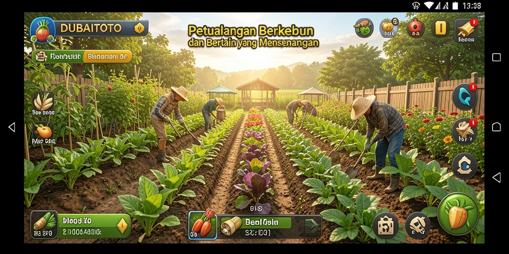 Tangkapan layar DUBAITOTO menunjukkan aktivitas berkebun yang seru.