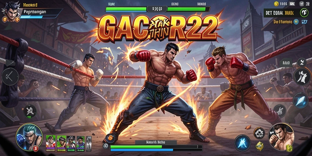 Tampilan menakjubkan dari gameplay GACOR22 saat pertarungan intens.