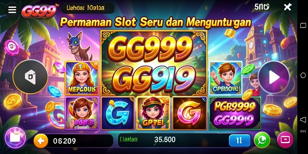 Tampilan gameplay Slot GG999 yang mengasyikkan dan penuh warna.