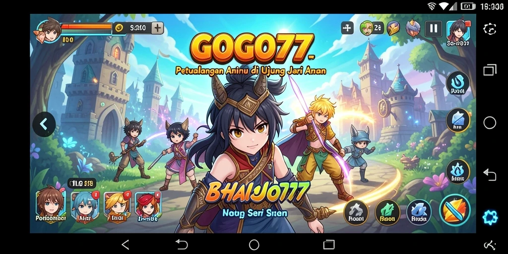 Tampilan gameplay GOGO77 yang memukau dengan karakter Anime.