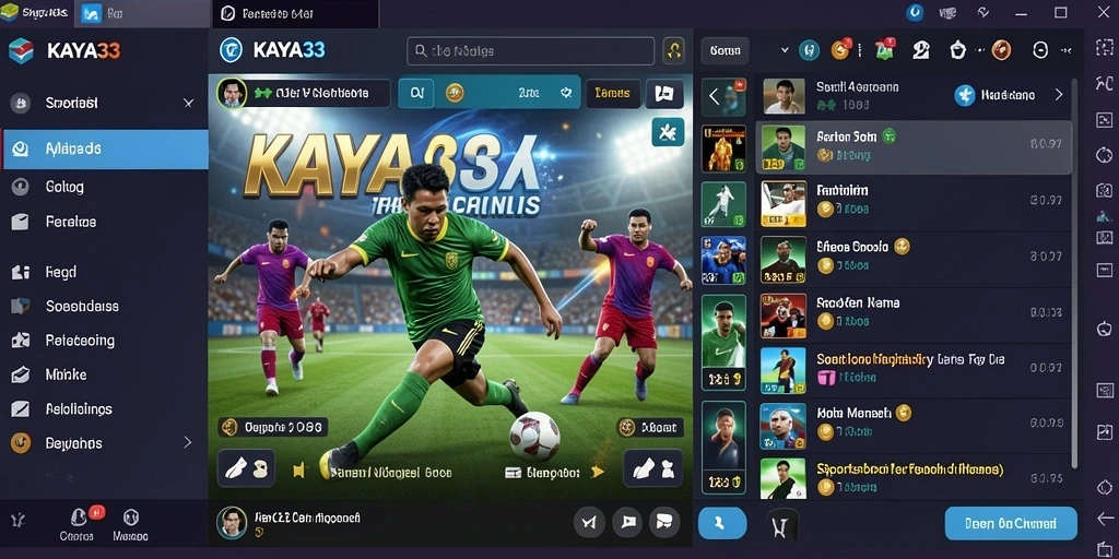 Screenshot KAYA33 menampilkan antarmuka taruhan olahraga yang menarik.