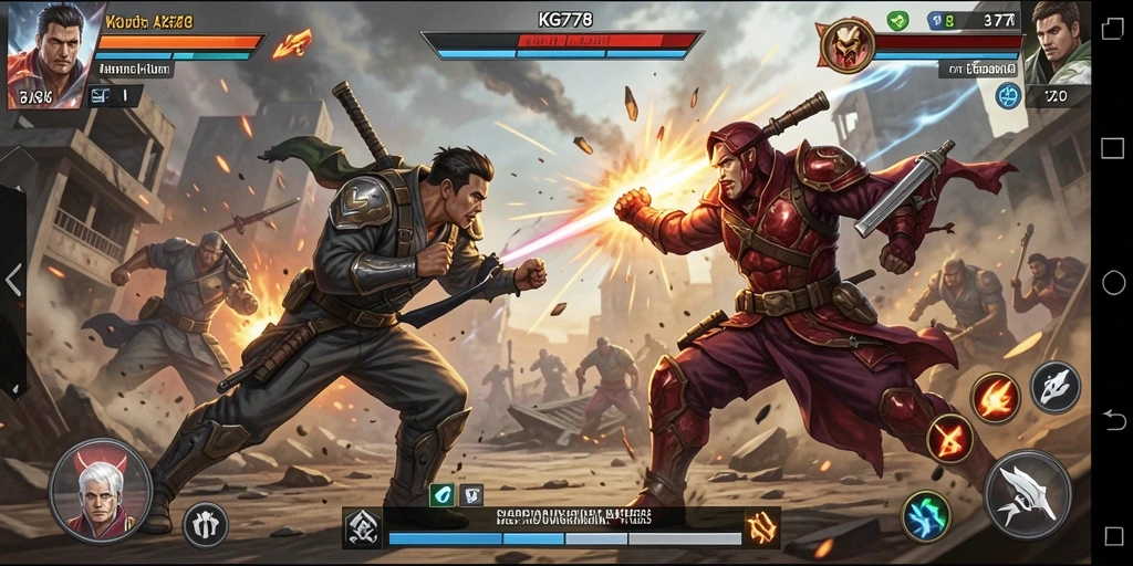 Tampilan screenshot KG778 menampilkan aksi pertarungan yang mendebarkan.