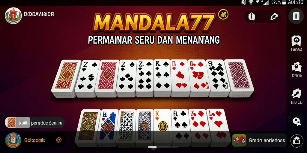 Tampilan gameplay seru dari MANDALA77 di dunia Domino.