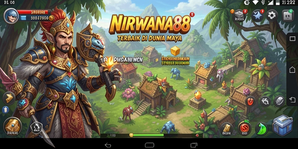 Screenshot menunjukkan gameplay mendalam dan strategi dalam NIRWANA88.
