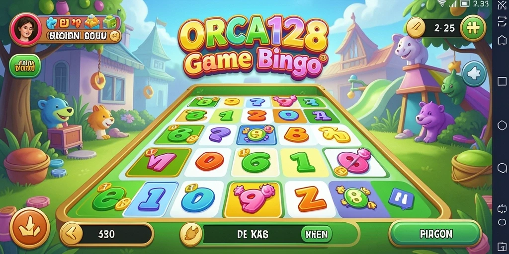 Tampilan gameplay ORCA128 yang menarik dan dinamis.