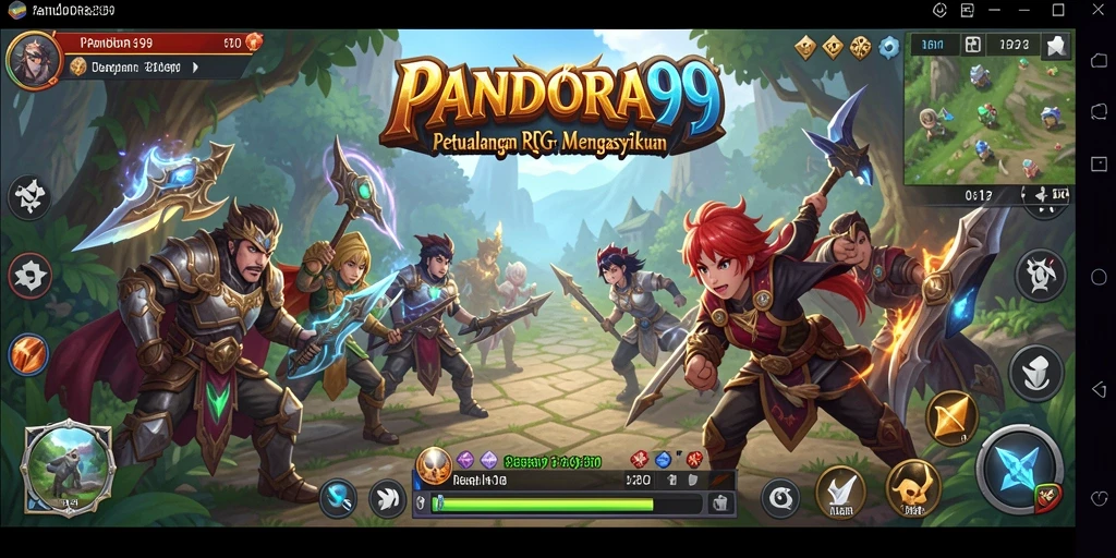 Tampilan gameplay RPG yang menakjubkan dan mendalam.