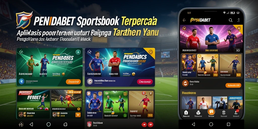Tampilan utama PENIDABET yang menampilkan opsi taruhan olahraga secara dinamis.