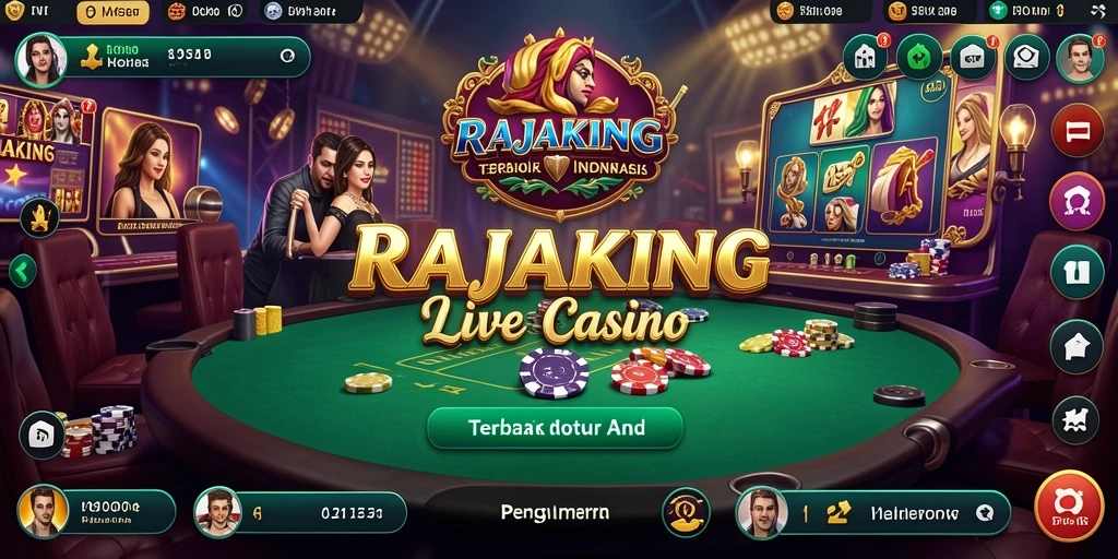 Gameplay Live Casino yang mengasyikkan di RAJAKING dengan dealer profesional.