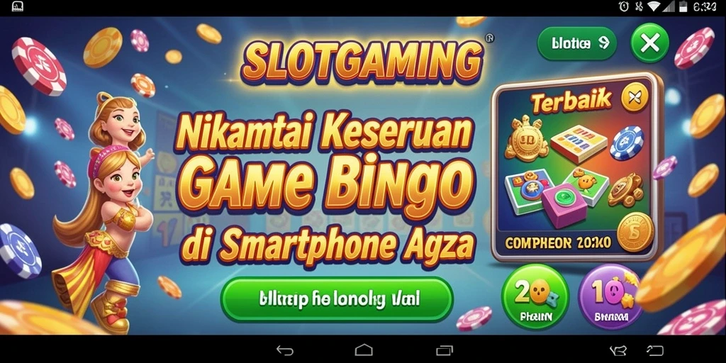 Tampilan bermain Bingo yang seru dan interaktif.
