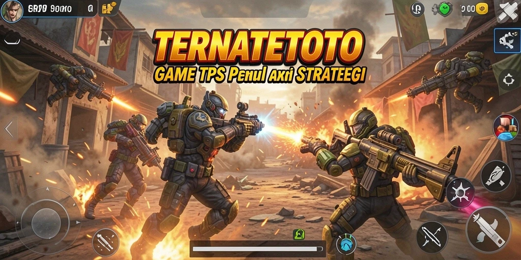 Screenshot gameplay TERNATETOTO dengan aksi pertempuran mendebarkan.