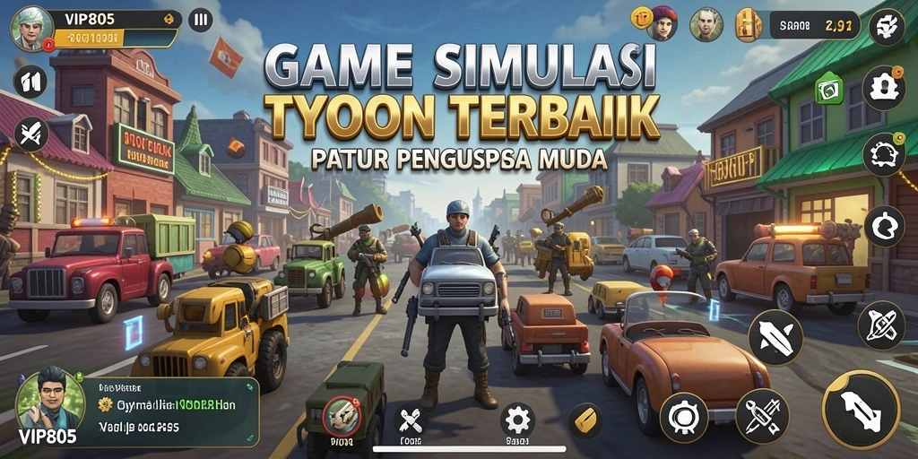 Menampilkan gameplay menarik dan strategi pengelolaan bisnis di VIP805.