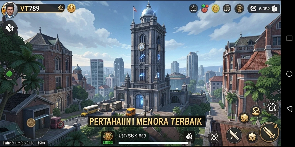 Screenshot game VT789 menampilkan aksi Tower Defense yang seru dan mendebarkan.